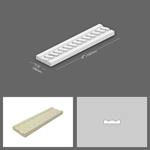 1.5 inch x 1.5 inch Victorian Reproduction Tiles