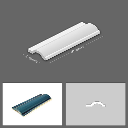 6 inch x 2 inch Dado Tiles