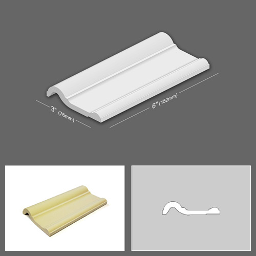 6 inch x 3 inch Victorian Reproduction Tiles