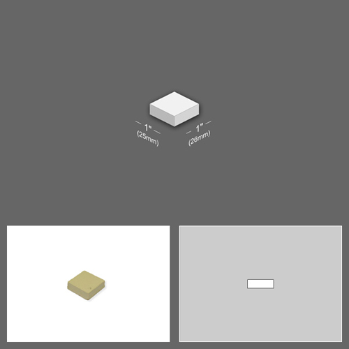 1 inch x 1 inch Victorian Reproduction Tiles