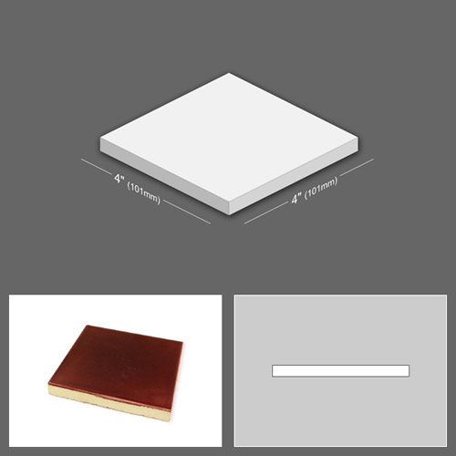 4 inch x 4 inch Victorian Reproduction Tiles