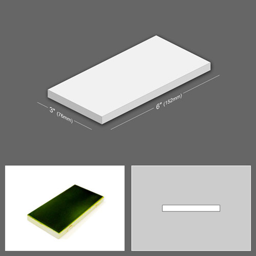 6 inch x 3 inch Victorian Reproduction Tiles