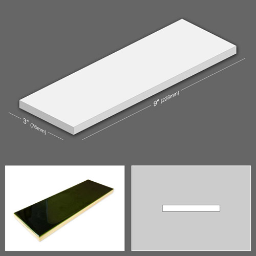 9 inch x 3 inch Victorian Reproduction Tiles