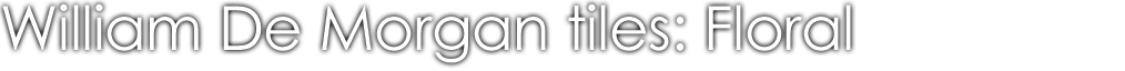 William De Morgan Tiles