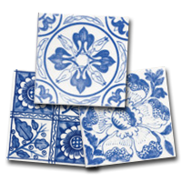 Dutch Delft Floral Designs