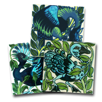William De Morgan Fantastic Creature Tiles