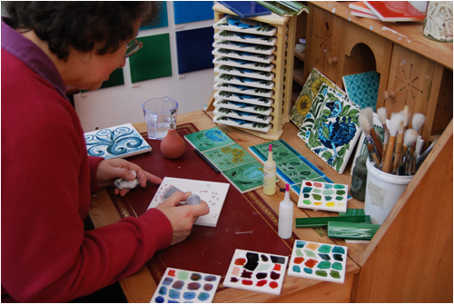 Hand Painting Tiles