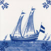 Boats, Ships, Frigates and Galleons Dutch Delft Tiles
