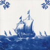 Boats, Ships, Frigates and Galleons Dutch Delft Tiles