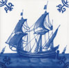 Boats, Ships, Frigates and Galleons Dutch Delft Tiles