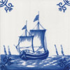 Boats, Ships, Frigates and Galleons Dutch Delft Tiles