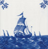 Boats, Ships, Frigates and Galleons Dutch Delft Tiles
