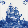 Boats, Ships, Frigates and Galleons Dutch Delft Tiles