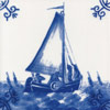 Boats, Ships, Frigates and Galleons Dutch Delft Tiles