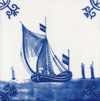 Boats, Ships, Frigates and Galleons Dutch Delft Tiles