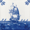 Boats, Ships, Frigates and Galleons Dutch Delft Tiles
