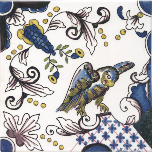 Dutch Delft Roedean Owl Tiles