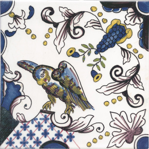 Dutch Delft Roedean Owl Tiles