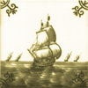 Boats, Ships, Frigates and Galleons Dutch Delft Tiles
