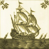 Boats, Ships, Frigates and Galleons Dutch Delft Tiles