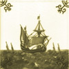 Boats, Ships, Frigates and Galleons Dutch Delft Tiles