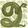 William De Morgan Fantastic Animal - Snake