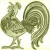 Animals on Plain Background - Cockerel