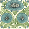William De Morgan: blue Flowers - Anemone