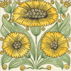 William De Morgan: Yellow Flowers - Park Anenome