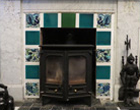 Woodburning Stove Victorian Tiles