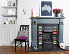 Multi-coloured Fireplace Tiles