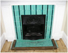 Victorian Green Fireplace Tiles