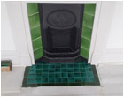 Victorian Green Fireplace Tiles