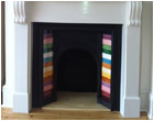 Coloured Brick Fireplace Tiles
