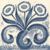 William Morris: blue Findon Daisy